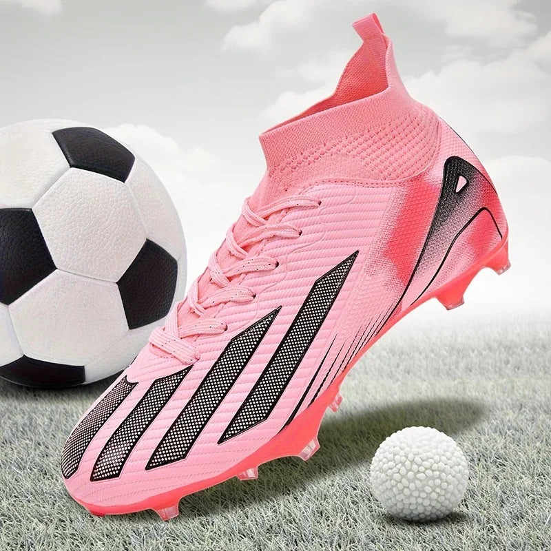 New Men's Soccer Shoes Adult Non-Slip Football Boots Cleats Boys Ultralight Sport Outdoor Comfortable Training Match Grass