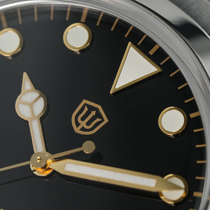 Watchdives WD1016 V3 37mm Uhr mit VH31 Sweep-Uhrwerk, Edelstahlgehäuse, luxuriösem Saphirglas, 100m wasserdicht, Herrenuhr mit Box, ideales Geschenk