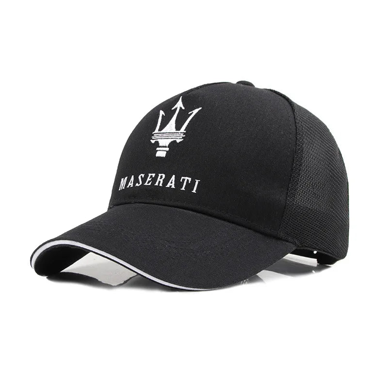 Für Maserati Baseballcaps für Herren und Damen, bestickt, verstellbar, Hip-Hop-Sonnenhut für Outdoor-Sport, Wandern, Laufen, aus Baumwolle, Geschenk, Radkappe