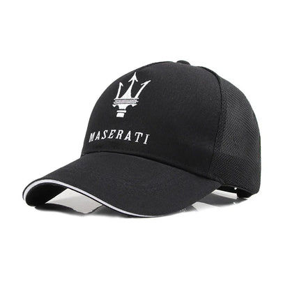 Für Maserati Baseballcaps für Herren und Damen, bestickt, verstellbar, Hip-Hop-Sonnenhut für Outdoor-Sport, Wandern, Laufen, aus Baumwolle, Geschenk, Radkappe