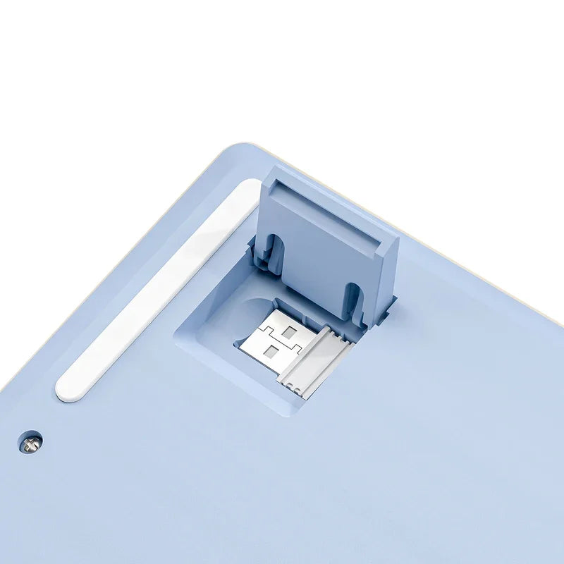Tastiera M87 wireless Bluetooth dual mode, sensazione meccanica, gaming e ufficio silenziosa, copritasti sferici in PBT, illuminazione arcobaleno