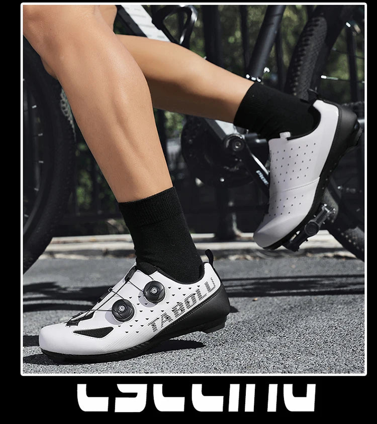 Road Cycling Shoes Flats Cleats Shoes Speed Cycling Sneaker Man Bike Shoes Women Self-Locking Non-slip Mountain Bicycle shoe spd