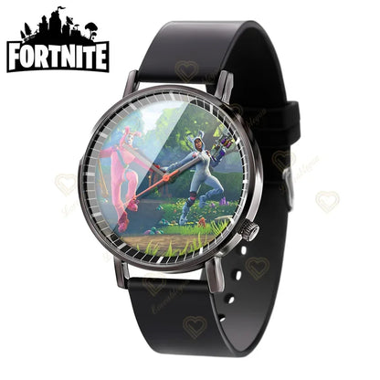 Wrist Watch F-Fortnite Cook Watch Trend Fashion Creative Quartz Student Watches Battle Game Figure Model Kids Birthday Gift