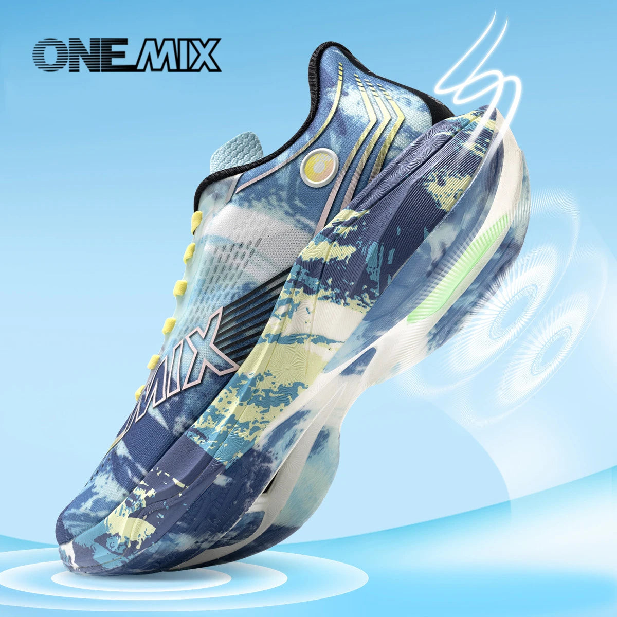 ONEMIX Neue Marathon-Laufschuhe mit Nylon-Carbonplatte, stoßdämpfende Profi-Rennschuhe mit stabiler Unterstützung, ultraleichte Rebound-Sneaker