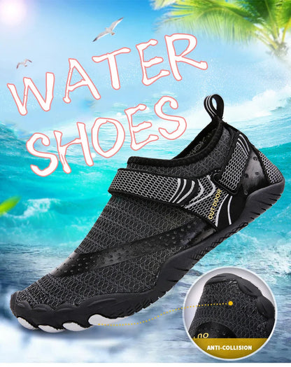 Men and Women Water Shoes, Aqua Shoes, Drainage Beach Sports Swim Sandals, Quick Dry Boating Barefoot Diving Fishing Surfing Sneakers