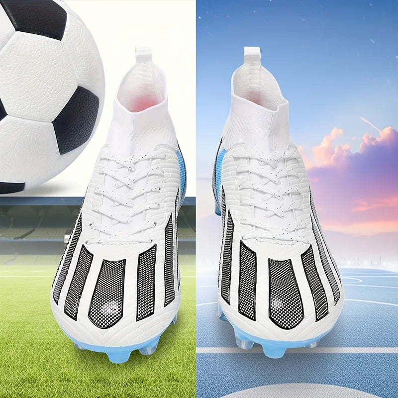 New Men's Soccer Shoes Adult Non-Slip Football Boots Cleats Boys Ultralight Sport Outdoor Comfortable Training Match Grass
