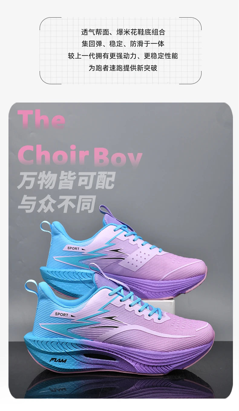 Scarpe sportive da running da uomo per maratona, con cuscino d’aria, traspiranti, leggere e confortevoli, sneakers atletiche outdoor da donna per jogging e tenis