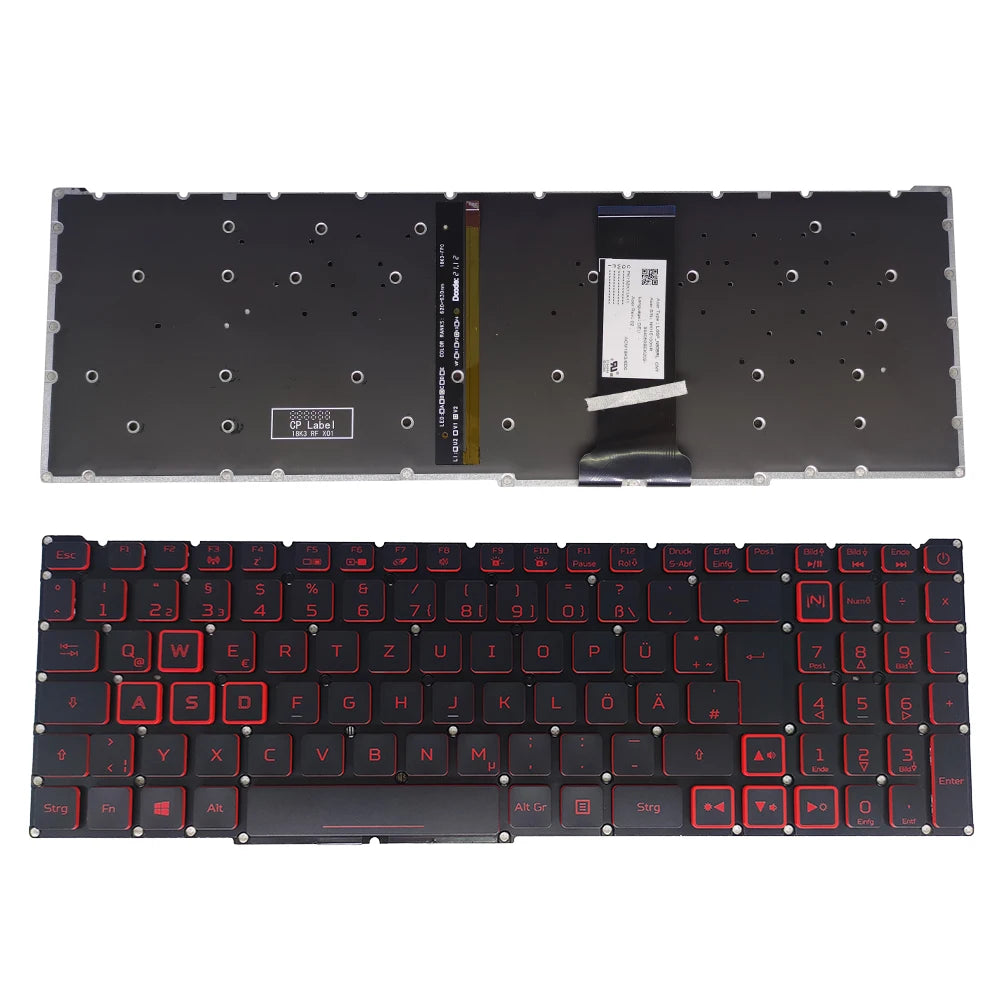 PT-BR Brasil US RU Tastatur mit Hintergrundbeleuchtung für Acer Nitro 5 AN515-54 AN515-43 AN517-52 AN517-51 AN517-54 AN715-51 Spanien LA IT TR GR FR