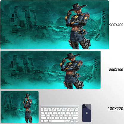 800x300 Apex Legends Mousepad Xxl Funny Unique Desktop Pad Game Mousepad PC Size for large Edge Locking Game Keyboard Pad XL