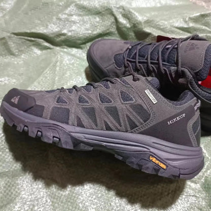 HIKEUP New Arrival Men's Hiking Shoes Breathable Lace Up Trekking Male Cushioning Outdoor Climbing Tourism Sneakers for Men