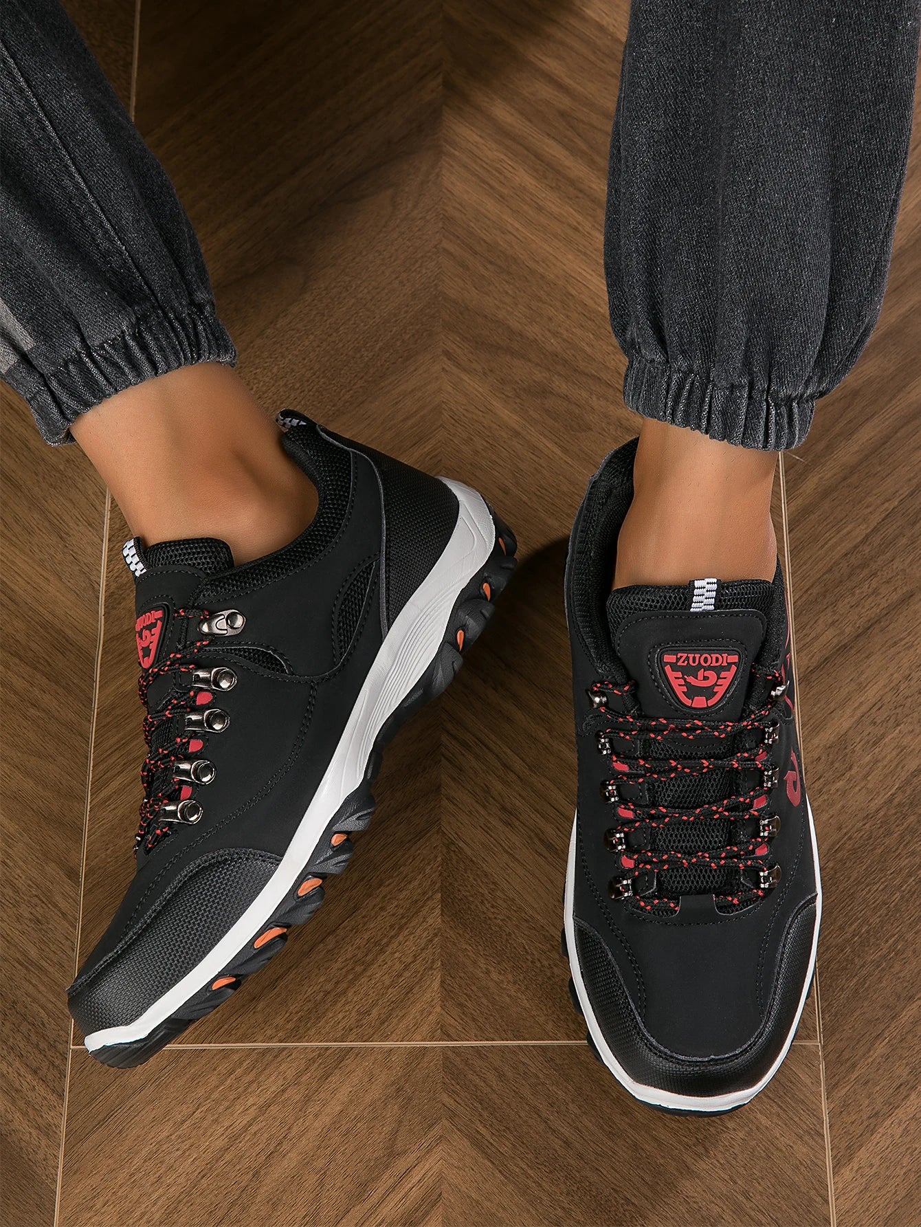 Zapatillas de senderismo para hombre nuevas, transpirables, ultraligeras y antideslizantes, para deportes al aire libre, camping y running