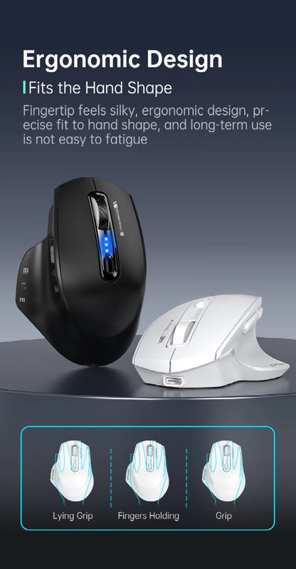 Mouse USB cablato con retroilluminazione RGB, silenzioso, ergonomico e DPI regolabile per desktop, laptop, PC, ufficio, gaming, casa e uso quotidiano al lavoro