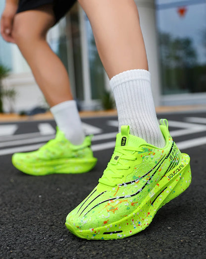 2026 Air Cushion Jogging Shoes Running Shoes Carbon Board Marathon Men Sports Breathable Lightweight Women's Nonskid Sneakers