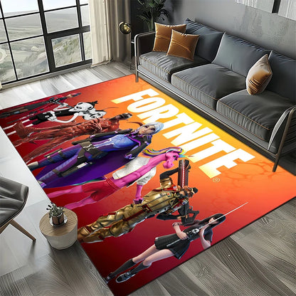 2025 Games 3D F-Fortnite Cartoon Carpet Rug for Living Room Bedroom Home Sofa Decoration, Kids Play Area Rug Non-slip Floor Mat