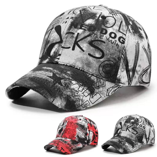 Unisex Graffiti Letters Baseball Caps Spring Autumn Outdoor Adjustable Casual Hats Sunscreen Hat Sports Cap