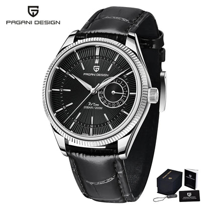 PAGANI Design PD1689 Men's Quartz Watch Japan VH65 Movement Sapphire Glass Leather Strap 20Bar Waterproof Men's Wristwatch