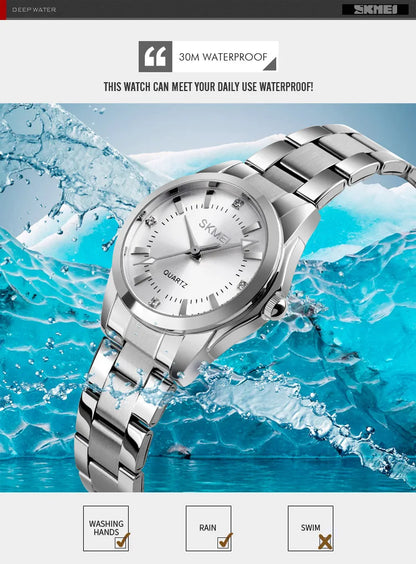 SKMEI1620 Japan Movement Luxury Quartz Watches For Women Thin Lady Hour Ladies reloj mujer Fashion Simple Quartz Women Watch