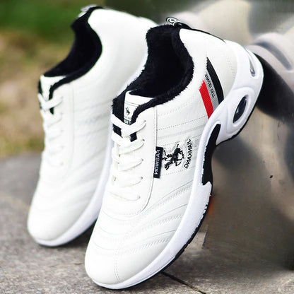Men's Leather Sneakers Casual Versatile Outdoor Non-slip Running Footwear Fashion Men's Board Shoes Zapatos Homme