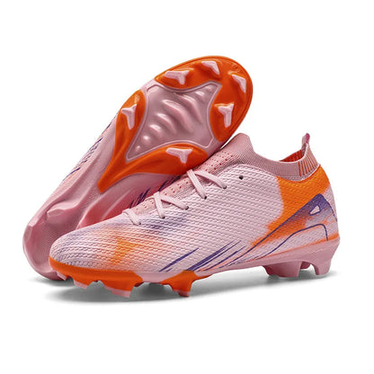 Professional Men's Outdoor FG Football Shoes, Durable Comfortable Training Shoes for Adults and Teenagers, Non-slip Soccer Shoes