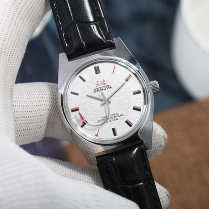 Shanghai 36MM Hand-Wind Mechanical Watch 7120 Waterproof china Watch for Men wholesale