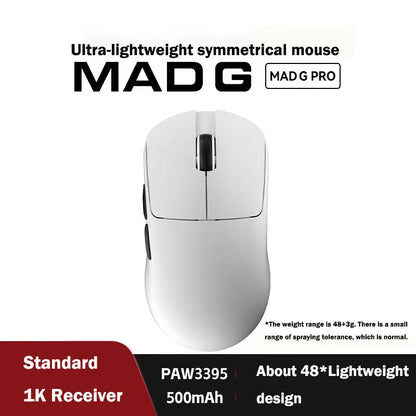 FGG Madlions Mad G Pro Max ultraleichte kabellose Maus Original 8K HZ Dual-Mode mit niedriger Latenz PAW3395 Gamer-Zubehör Geschenke