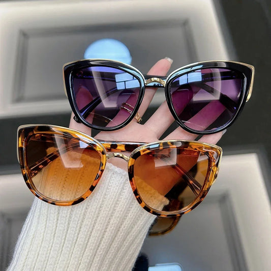 Vintage Cat Eye Sunglasses Women Men Fashion Retro Sun Glasses Female Male Designer Shades Mirror Outdoor Punk Oculos De Sol
