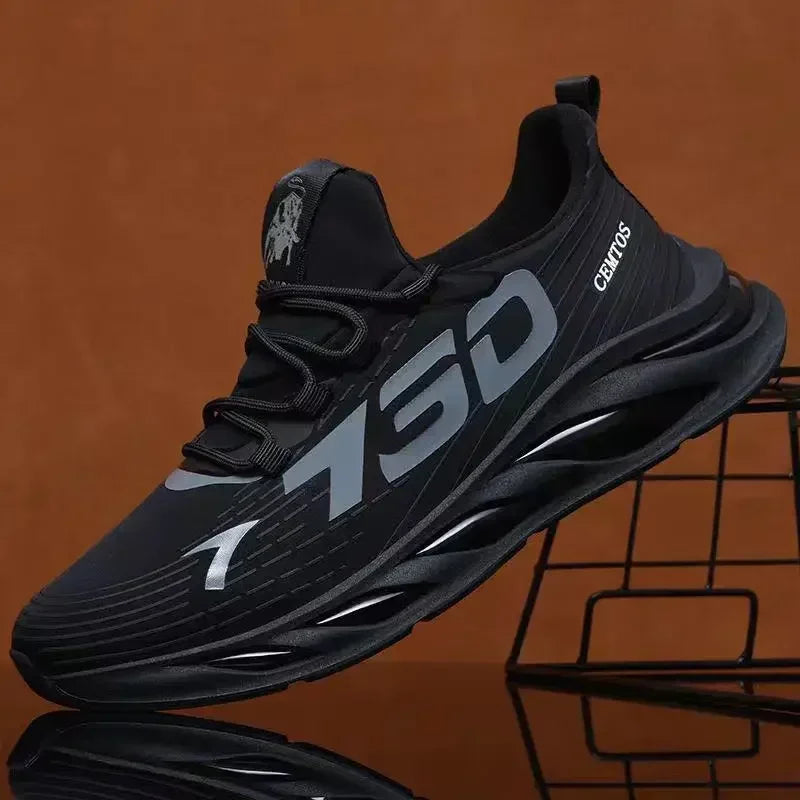 New Summer Men’s Breathable Mesh Running Shoes, Lightweight Sports Sneakers, Trendy Brand