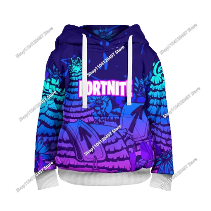 Fortnite косплей худита за деца и възрастни, унисекс суитшърт с качулка, ежедневни униформи и костюми за Хелоуин