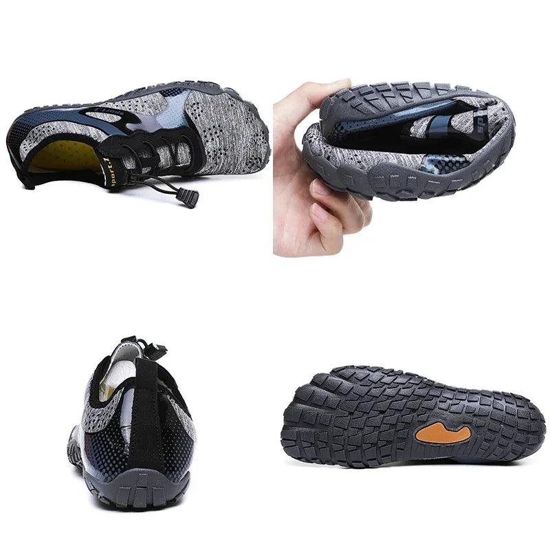Men Lightweight Refreshing Aqua Boots Breathable Women Outdoor Water Shoes Anti-Slippery Wear-Resistant Sports Hiking Sneakers
