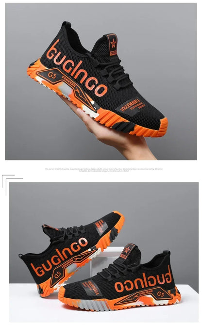 Running Sport Fashion High Top Sneakers Zapatillas De Deporte 2024 Men Casual Mesh Shoes Light Soft Breathable Vulcanized Shoes
