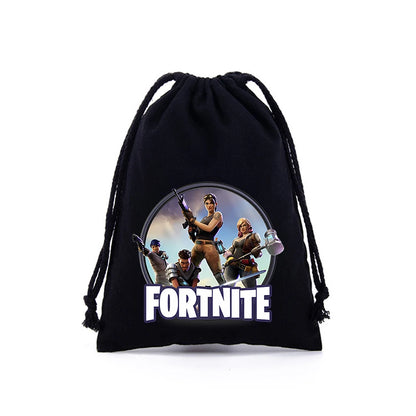 Fortnites Boys Girls Drawstring Bags Cartoon Anime Printed Large Capacity Storage Bags Tote Bag Handbag New Cute Birthday Gifts