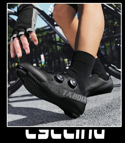 Road Cycling Shoes Flats Cleats Shoes Speed Cycling Sneaker Man Bike Shoes Women Self-Locking Non-slip Mountain Bicycle shoe spd