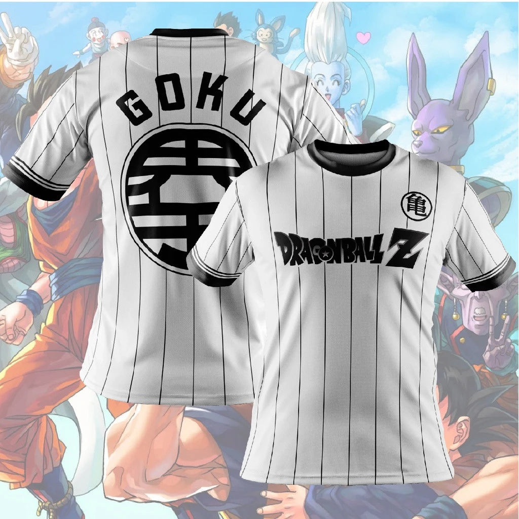 2024 New Fashion Dragon Ball 3D T-shirt Summer Short Sleeve O-Neck Goku Vegeta Men's Casual Shirt Boys'