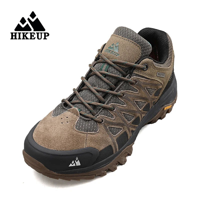 HIKEUP New Arrival Men's Hiking Shoes Breathable Lace Up Trekking Male Cushioning Outdoor Climbing Tourism Sneakers for Men