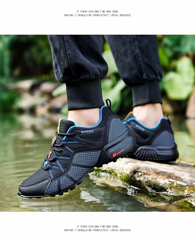 2025 Hiking Shoes for Men Non-slip Wear-resistant Comfortable Outdoor Hiking Sports Shoes Outdoor Running Shoes Walking Sports Shoes