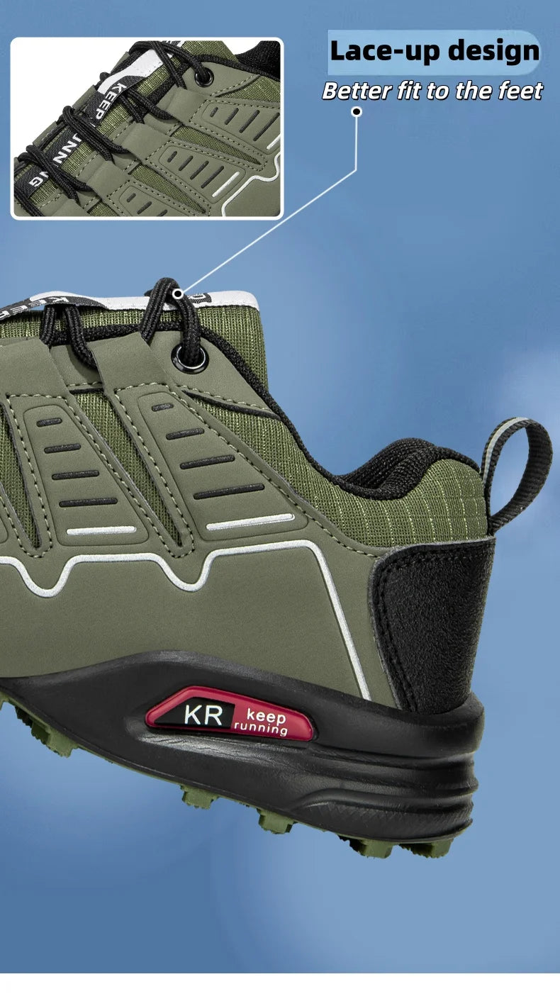 Men’s Lockless Cycling Shoes, Outdoor Mountain Cross-Country Non-Slip Hiking Shoes, Breathable Sports Shoes, Road Cycling Shoes