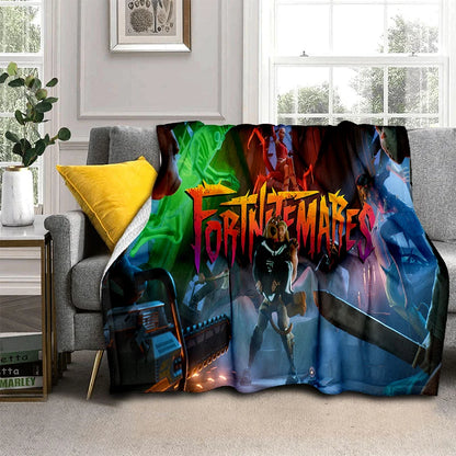 Fortnite-Spiel-Flanelldecke Unisex – weiche, warme Kuscheldecke für Schlafzimmer, Wohnzimmer, Bett, Reisen, Camping, Sofa-Dekoration und Zubehör