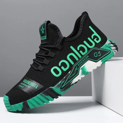 Running Sport Fashion High Top Sneakers Zapatillas De Deporte 2024 Men Casual Mesh Shoes Light Soft Breathable Vulcanized Shoes