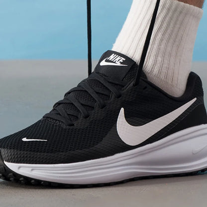 Nike Men's Revolution 8 Mesh Breathable Black White Running Shoes HJ9198-003