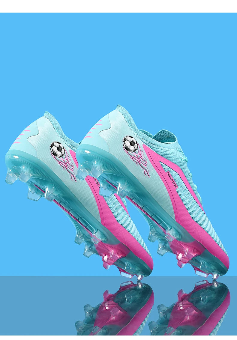 New Men Football Boots Sport Soccer Shoes Outdoor Cleats Adult Non Slip Boys Long Spikes Training Breathable Match Comfortable