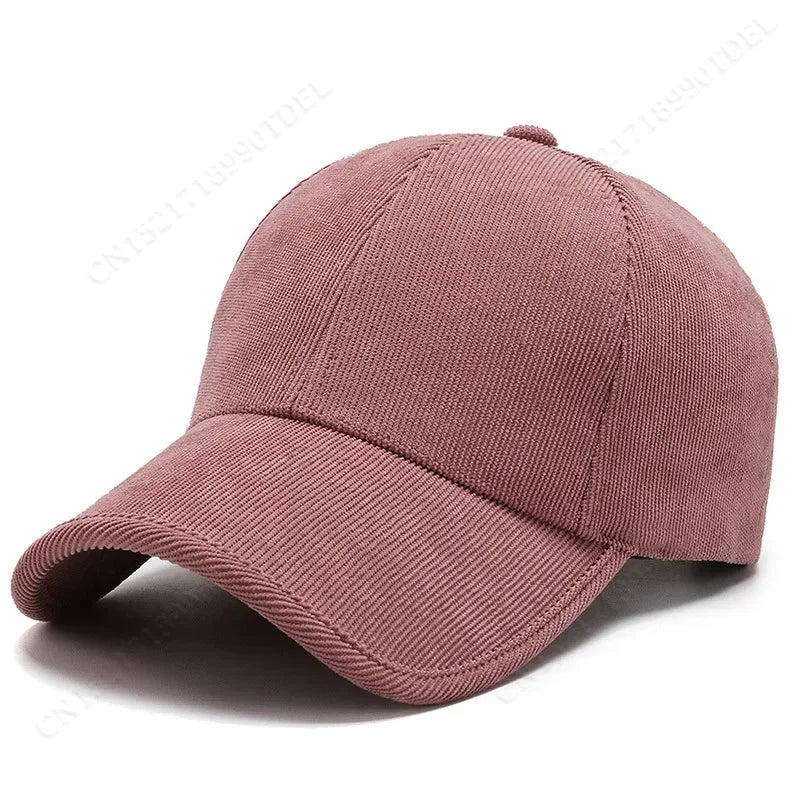 Trendy ArmyGreen Winter Baseball Caps For Men Luxury Women Corduroy Cap Snapback Hip Hop Trucker Hats Casquette Homme