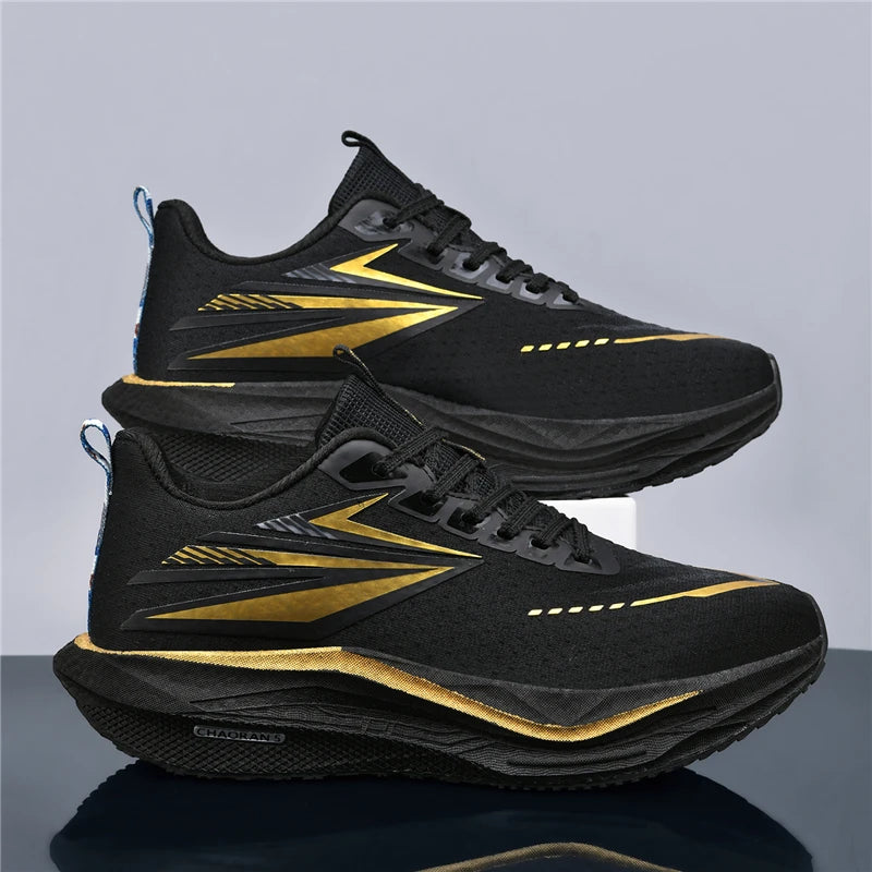 Men's Casual Sport Shoes Air Cushion Running Shoes Breathable Marathon Running Sneakers Durable Outsole Trainer Tennis Walking Shoe