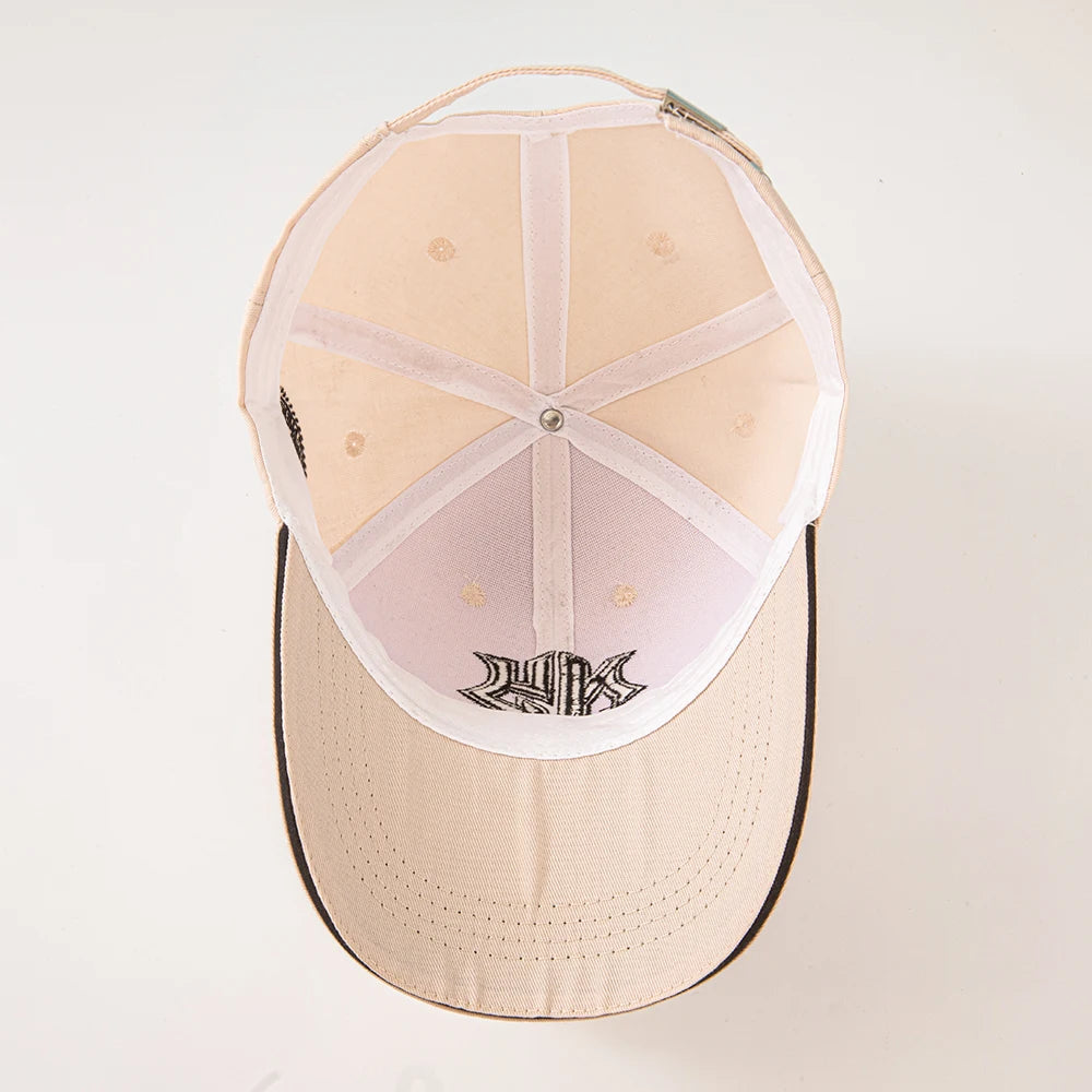1pc unisex baseball cap with embroidered New York logo and stars - Lightweight cap, stretchable for adjustable buckle outdoor fi