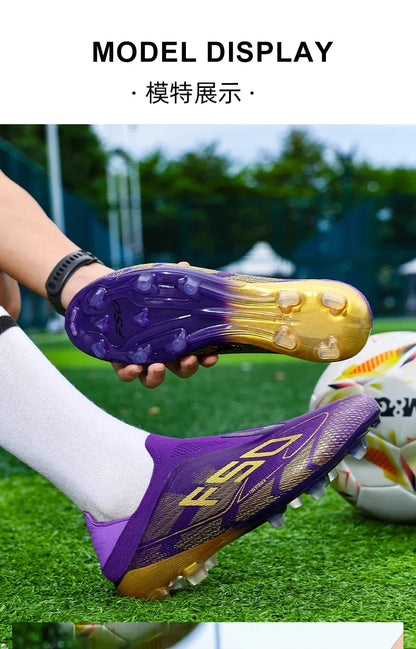 New Men’s Football Boots High-Quality Soccer Shoes Sneakers Match Indoor Non-Slip Grass Cleats High-Top Futsal Hot-Selling Outdoor