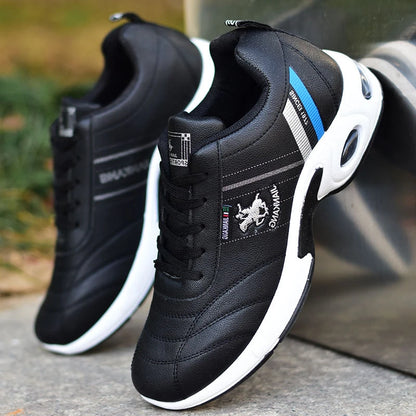 Men's Leather Sneakers Casual Versatile Outdoor Non-slip Running Footwear Fashion Men's Board Shoes Zapatos Homme