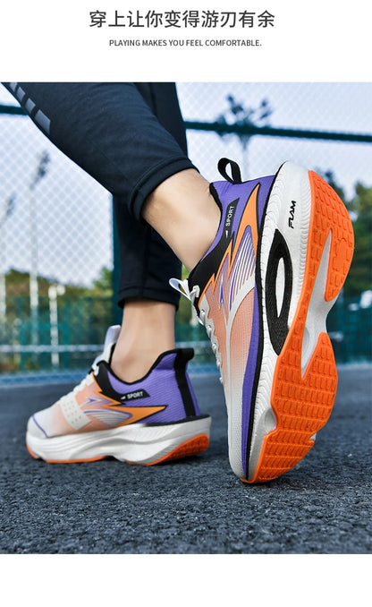 Scarpe sportive da running da uomo per maratona, con cuscino d’aria, traspiranti, leggere e confortevoli, sneakers atletiche outdoor da donna per jogging e tenis