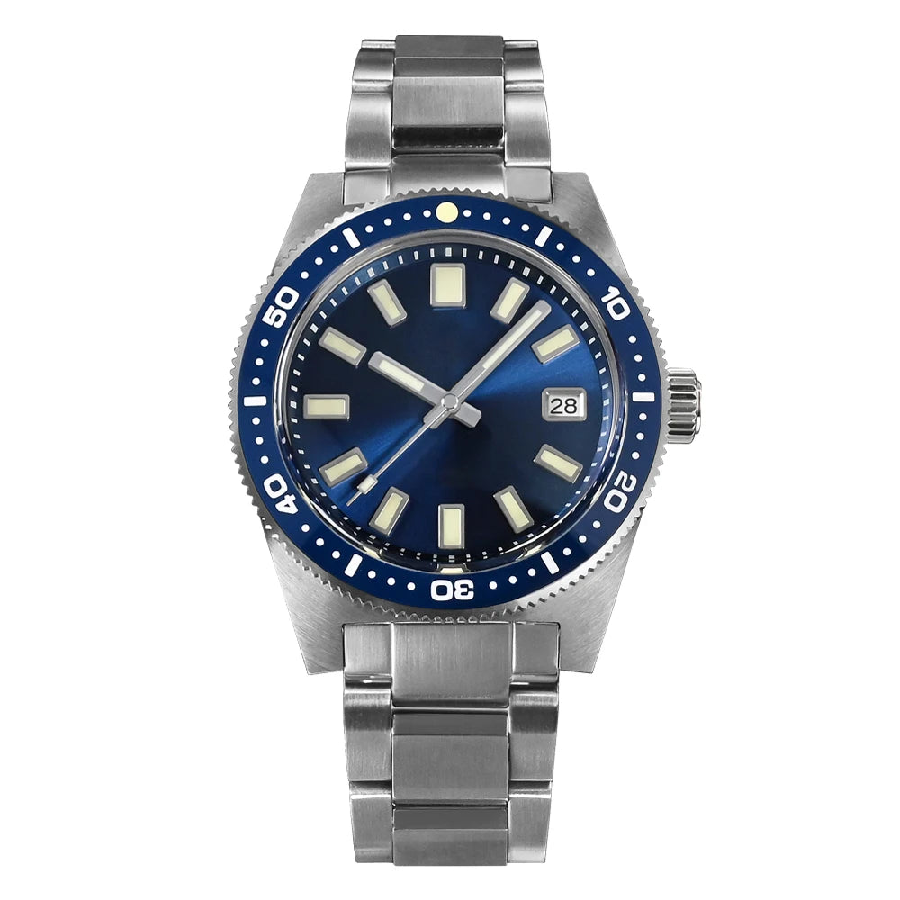 San Martin Official 41mm 62mas V4 Diver Men Watch NH35 Automatic Mechanical Watch Sapphire Glass 200m Waterproof Luminous SN0007