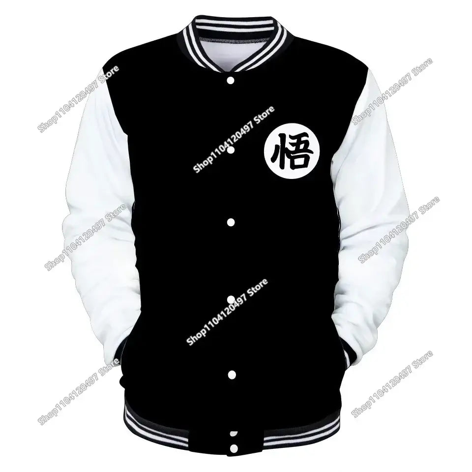 Dragon Ball Goku Kid Men Zipper Hoodie Cartoon Japan Style Anime Women Sweatshirt 2025 New Fashion Children Jackets Coat
