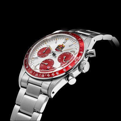 Thorn T010 37mm Quartz Watch VK63 Movement Men's Chronograph Watch Sapphire K9 Glass Luminous Waterproof Fashionable Retro Watch