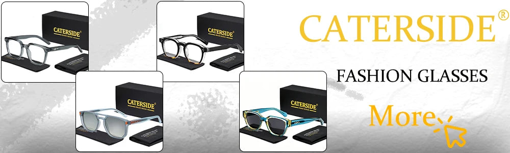 1/2/3 Pairs CATERSIDE Fashion Men Sunglasses Retro Brand Design Polycarbonate Frame Sun Glasses Women Travel Party Eyeglasses
